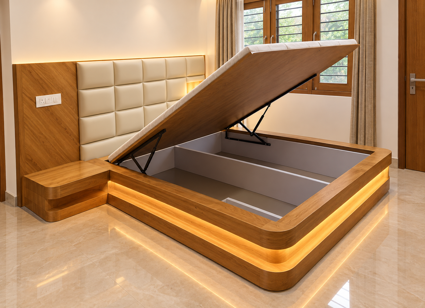 Bedroom storage bed furniture